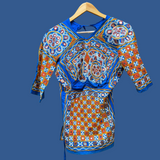 Antiguo Choli o Blusa Gitana Hecha a Mano (Con Defecto)
