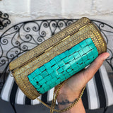 Bolsa / Clutch Boho, Artesanal y Vintage de India