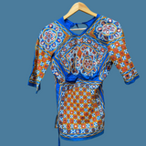 Antiguo Choli o Blusa Gitana Hecha a Mano (Con Defecto)