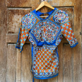 Antiguo Choli o Blusa Gitana Hecha a Mano (Con Defecto)