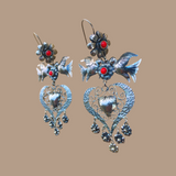 Aretes Artesanales “Amor” de Plata