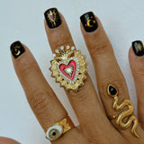 Anillo Laminado Corazón