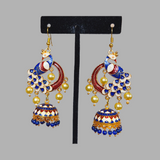 Aretes “Pavo real” de India