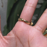 Anillo Laminado de Amuleto con Ojo de Cristal (Café)