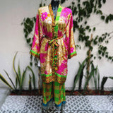 Set de Seda / Kimono con Pantalón