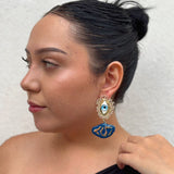 Aretes Amuleto de Acero Inoxidable