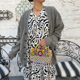 Bolsa / Clutch Gitana, Artesanal y Vintage de Asia