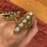 Anillos de Brass con 5 Piedras