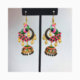 Aretes “Pavo real” de India