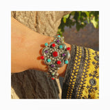 Brazalete Artesanal de Plata Mexicana