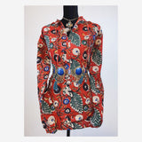Blusa de Algodón y Block-Print