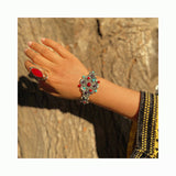 Brazalete Artesanal de Plata Mexicana
