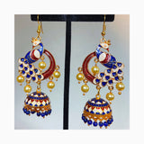 Aretes “Pavo real” de India