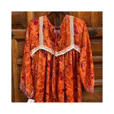 Vestido de Seda Reciclada y Restaurada