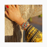 Brazalete Artesanal de Plata Mexicana