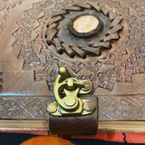 Libreta Artesanal de Piel y Hojas Reciclada de India