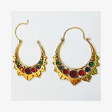 Arracadas Boho de Brass con Cristales