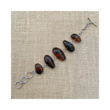 Pulsera de Ámbar y Plata Artesanal