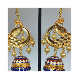 Aretes “Pavo real” de India