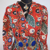 Blusa de Algodón y Block-Print