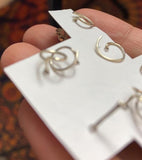 Nath / Aretes para la Nariz de Plata con Piedras