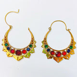 Arracadas Boho de Brass con Cristales