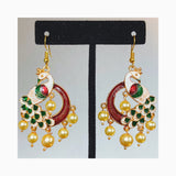 Aretes “Pavo real” de India
