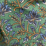 Vestido de Algodón Puro Teñido Artesanalmente (BlockPrint)
