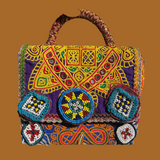 Bolsa / Clutch Gitana, Artesanal y Vintage de Asia