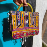 Bolsa / Clutch Gitana, Artesanal y Vintage de Asia