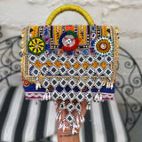 Bolsa / Clutch Gitana, Artesanal y Vintage de Asia