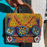 Bolsa / Clutch Gitana, Artesanal y Vintage de Asia