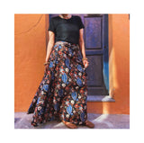 Falda de Algodón Puro Teñido Artesanalmente (BlockPrint)