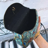 Bolsa / Clutch Boho, Artesanal y Vintage de India