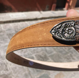 Cinturón Bohemio Doble Hebilla de Piel