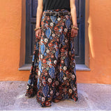 Falda de Algodón Puro Teñido Artesanalmente (BlockPrint)