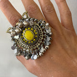 Anillo Artesanal de los Gitanos Kuchi - VINTAGE
