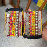 Par de Tobilleras para Pies o Botas Artesanales de los Gitanos Kuchi