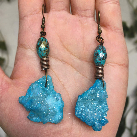 Aretes Boho de Piedra Agate