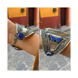 Brazalete Artesanal y Bohemio con Lapislázuli