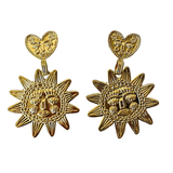 Aretes “Soles Mágicos” de Acero Inoxidable (Dorados)