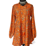 Blusa o Vestido de Seda India (Con Detalle Pequeño)