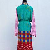 Kimono de Seda India con Listón