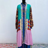 Kimono de Seda India con Listón