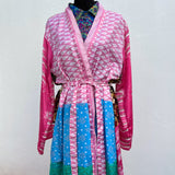 Kimono de Seda India con Listón
