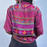 Camisa de Seda Con Botones de Coco (Unisex)