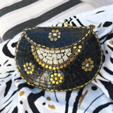 Bolsa / Clutch Boho, Artesanal y Vintage de India