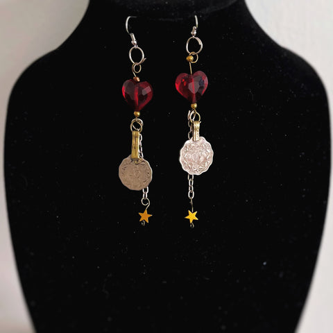 Aretes “Corazón Gitano” Artesanales