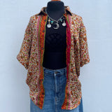 Camisa de Seda Con Botones de Coco (Unisex)
