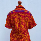 Camisa de Seda Con Botones de Coco (Unisex)